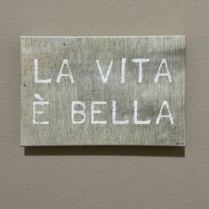 La Vita E Bella Wrapped Canvas Wall Art